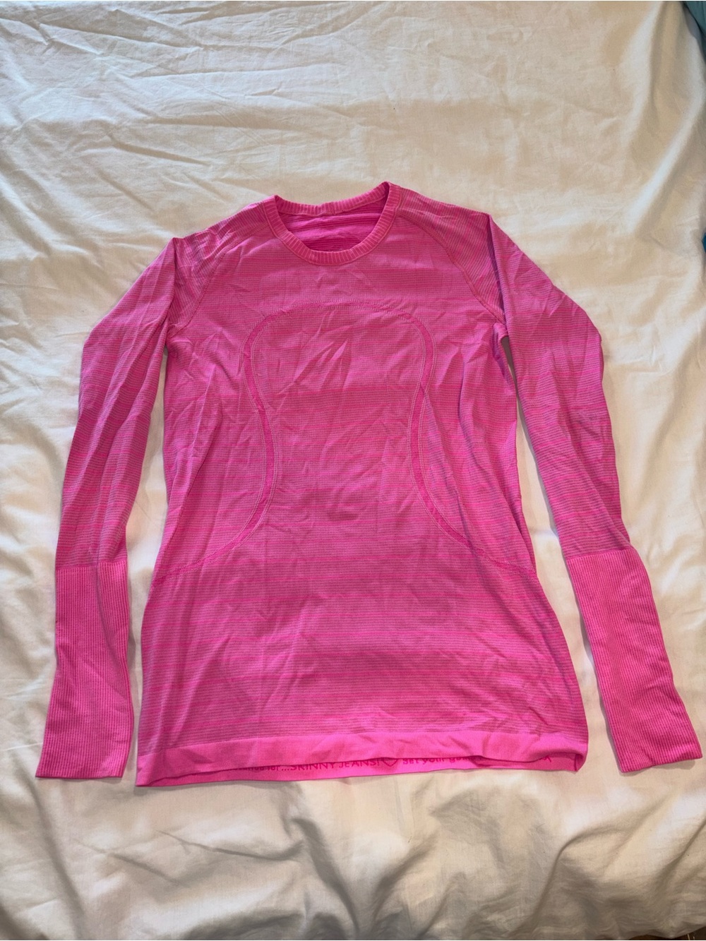 lululemon athletica hot pink swiftly tech long sleeve size 6 - Picture 2 of 4